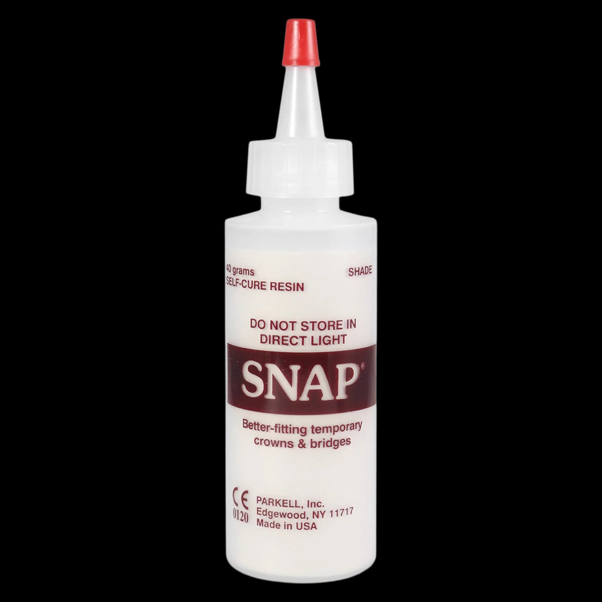 Parkell SNAP Self-Cure Resin Powder, Shade 62/A2, 40g Bottle, S459