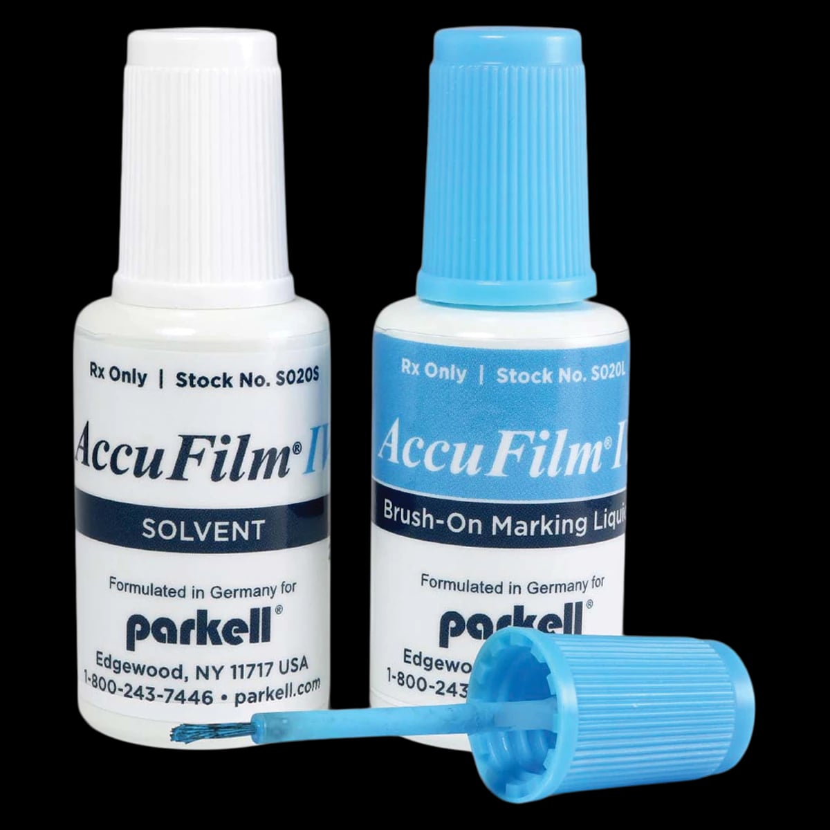 AccuFilm IV Brush-On High Spot Indicator Set, Blue, 10 ml Marking Liquid + 20 ml Solvent, S020