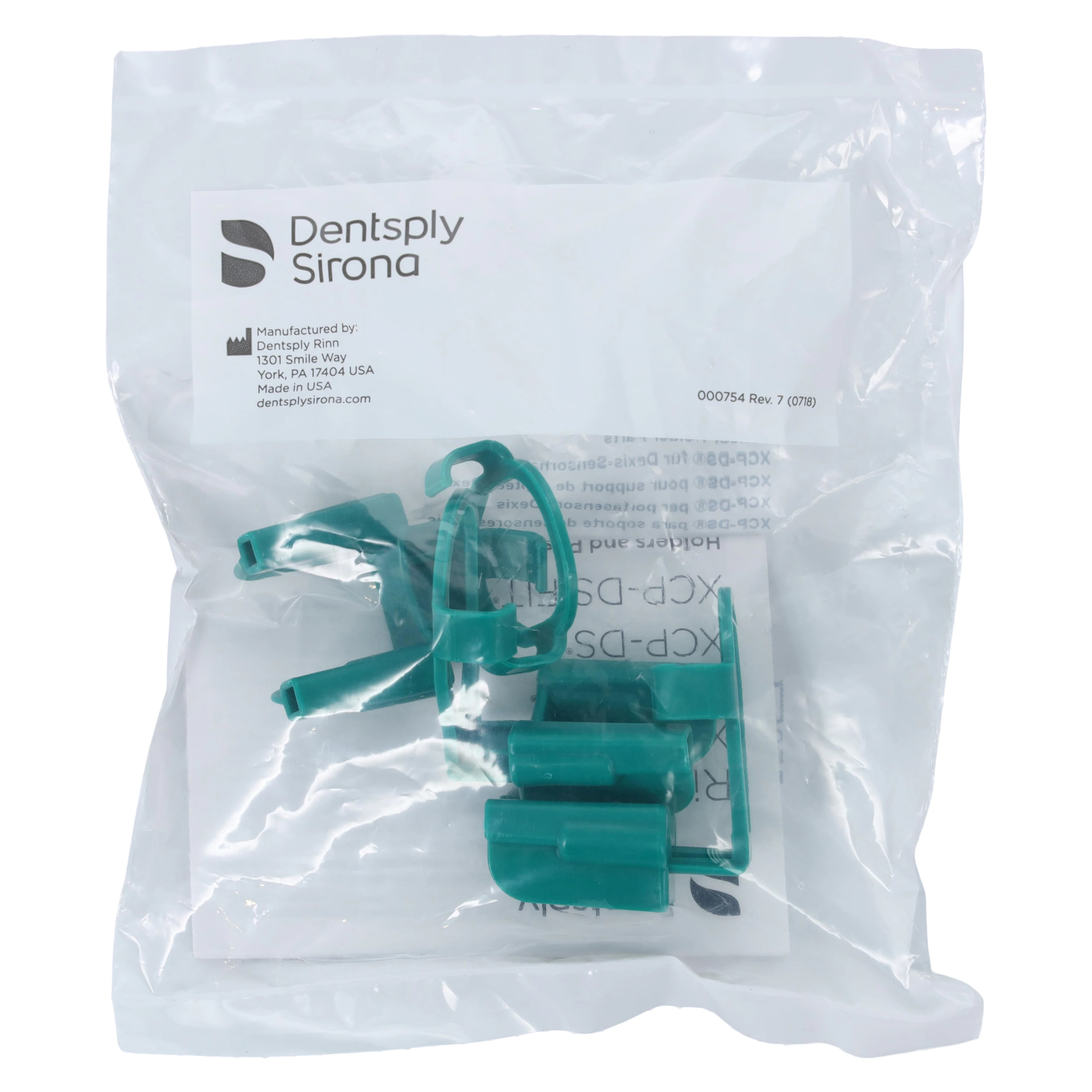 XCP-DS® Endodontic Biteblock for Dexis PerfectSize and Platinum Digital Sensor, Green, #1.5 Vertical, 3/Pack, 552505