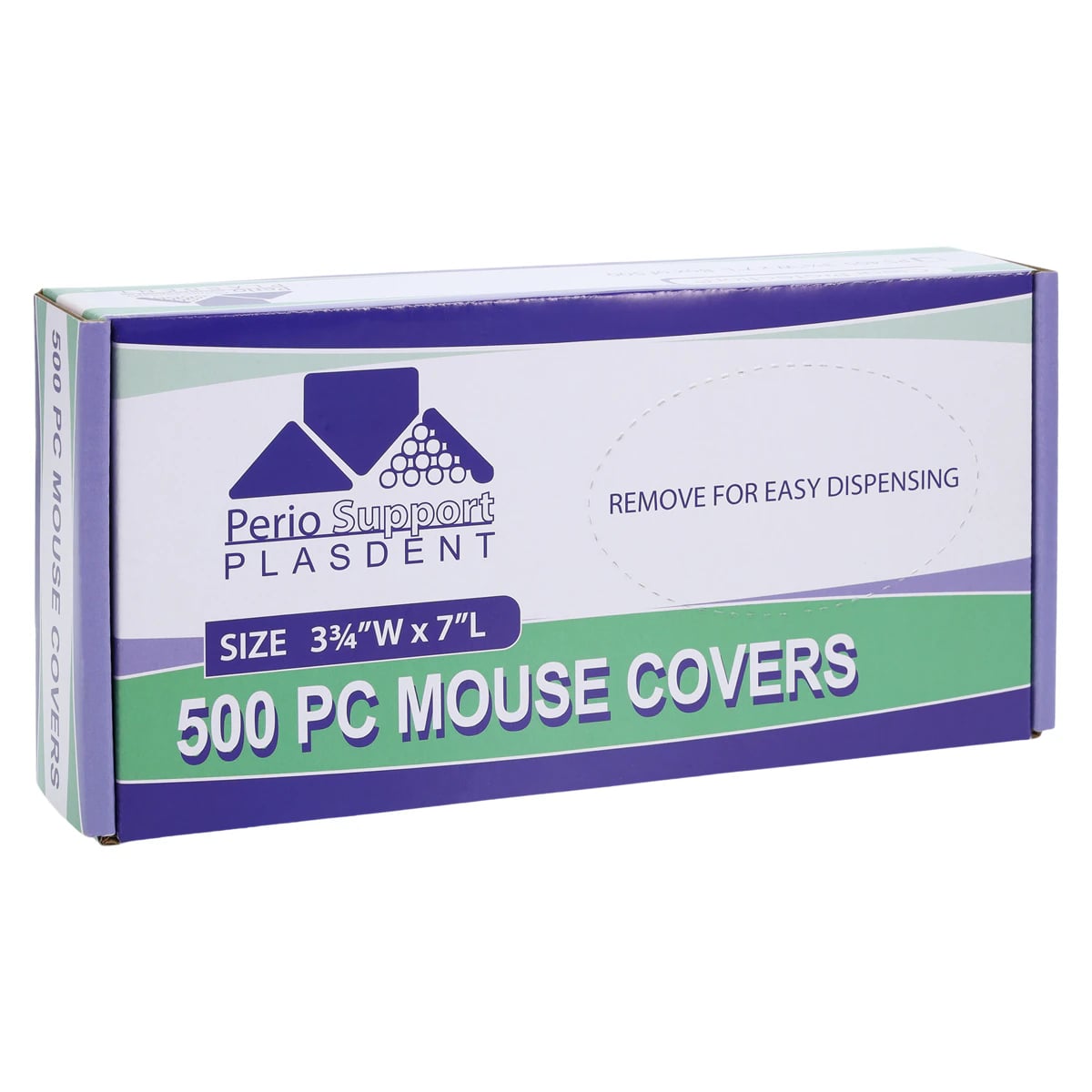 Plasdent Disposable PC Mouse Protective Covers, Clear, 3.75" x 7", 500/Box, PS405