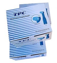 TPC Disposable Prophy Angles, Firm, 90 Degree, Blue, Latex-Free, Individually Wrapped, 144/Box