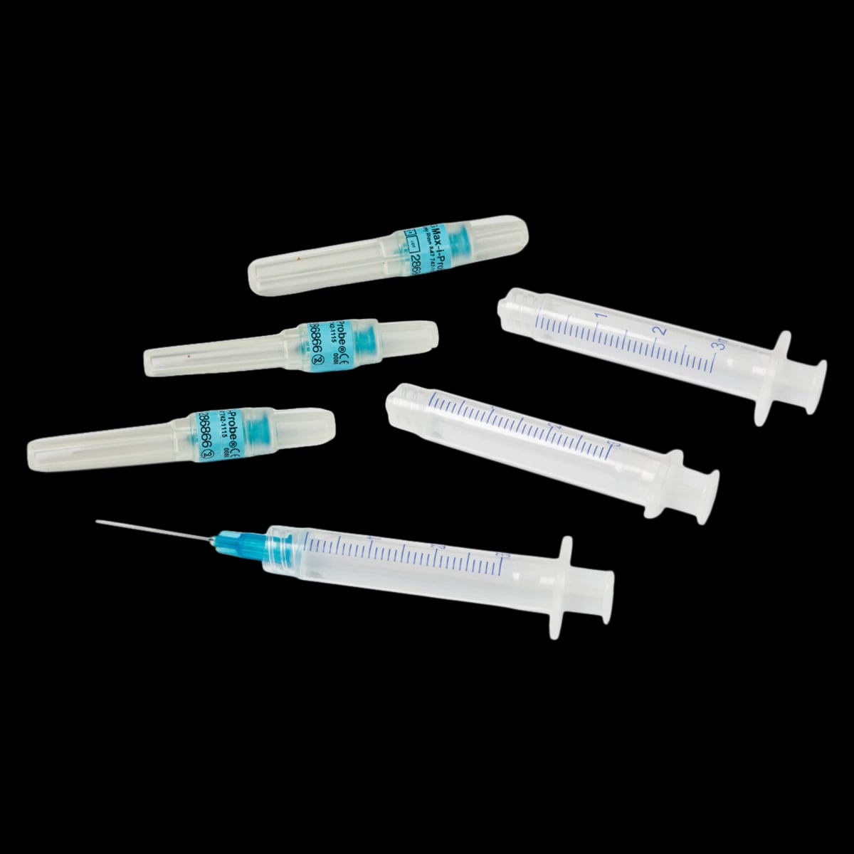 Max-i-Probe Endodontic/Periodontal Irrigation Probes, #30, 30 Ga x 1", Blue, 40/Pk, MAXP304