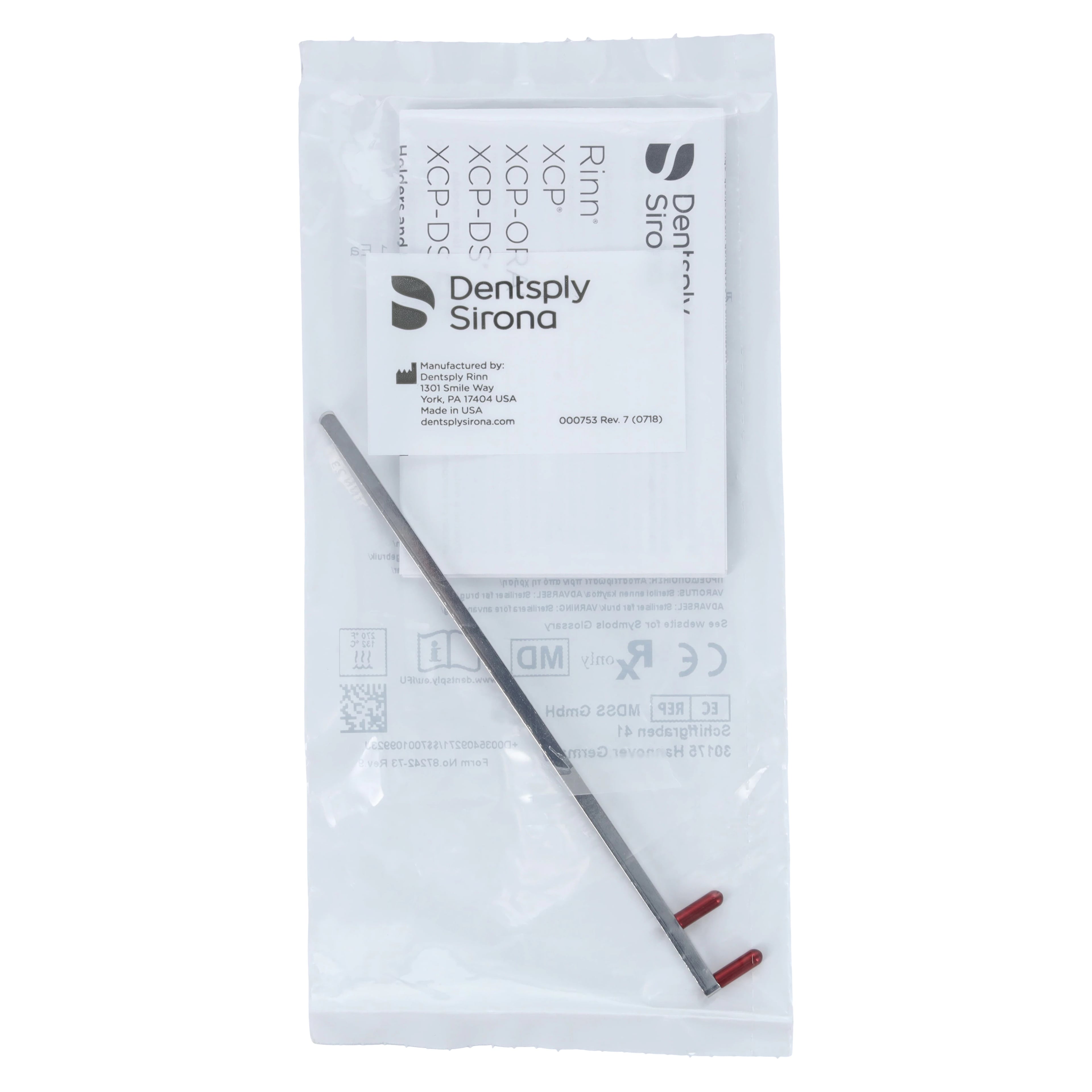 Dentsply Sirona Rinn XCP/BAI Bitewing Positioning Arm, Red Pins, Stainless Steel, 1/Pk, 54-0927