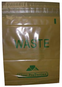 Plasdent Utility Waste Bags, Stick-On, 9" x 10", Beige, 200/Box, PS880
