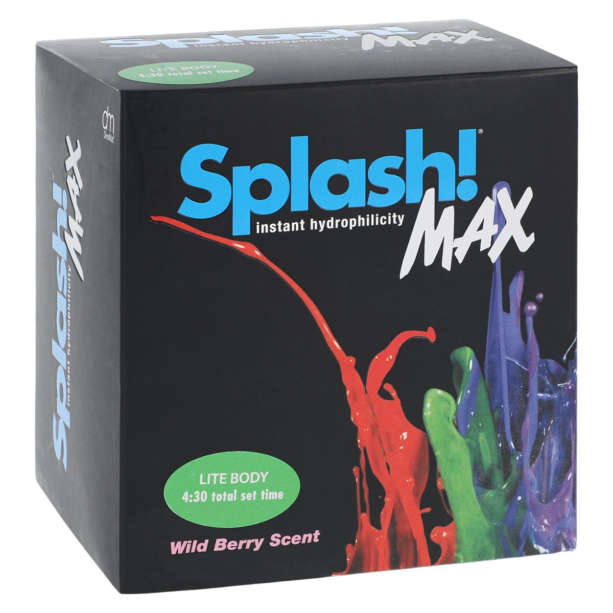 Splash Max VPS Impression Material Regular Set, Light Body, 50 mL Cartridges, Wild Berry Scent, 8/Pkg, SPD1608