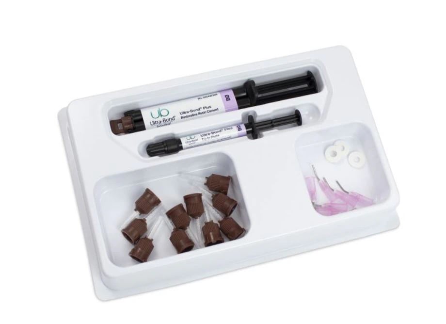 Ultra-Bond Plus Dual-Cure Resin Cement Refill Kit, Shade B0, 6g Syringe with Try-In Paste, 032599350