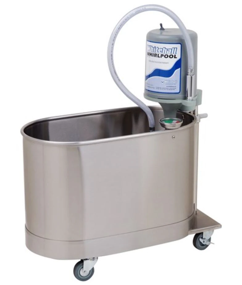 Whitehall Mfg Co Podiatry Whirlpool, 15 gal, Mobile, Stainless Steel