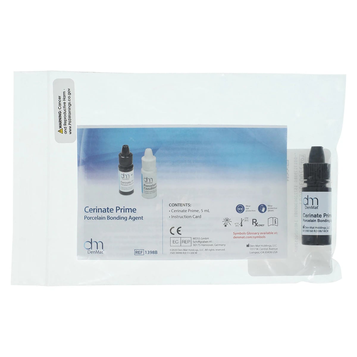 Cerinate Prime Light Cure Silane Ceramic Primer, 5 ml Bottle