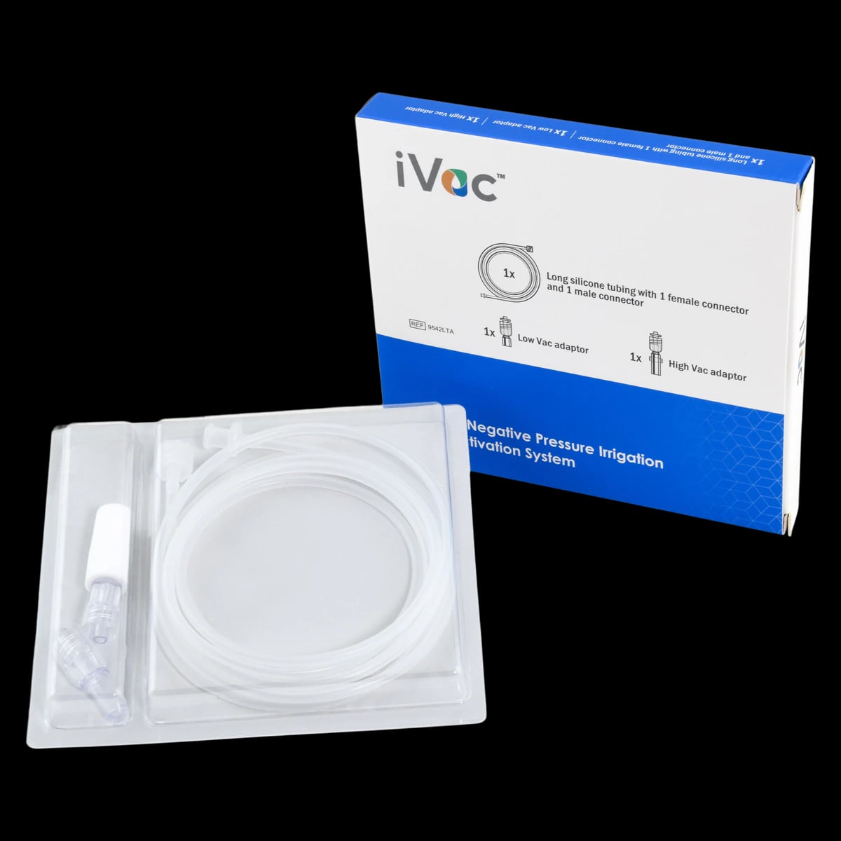 Pac-Dent iVac Long Silicone Tubing and Connectors, 1/Pkg, 9542LTA