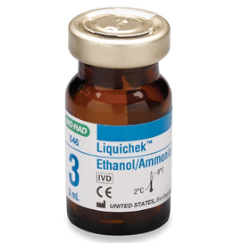 Bio-Rad Liquichek Ammonia/Ethanol Control Level 3, 6 x 3 mL