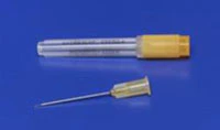 Monoject® 471 Endodontic Irrigation Needle, 27 Gauge x 1.25", Yellow, Luer Lock Hub, Sterile, 25/Box, 8881471273