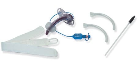 Blue Line Tracheostomy Tube, 8.0mm, Each