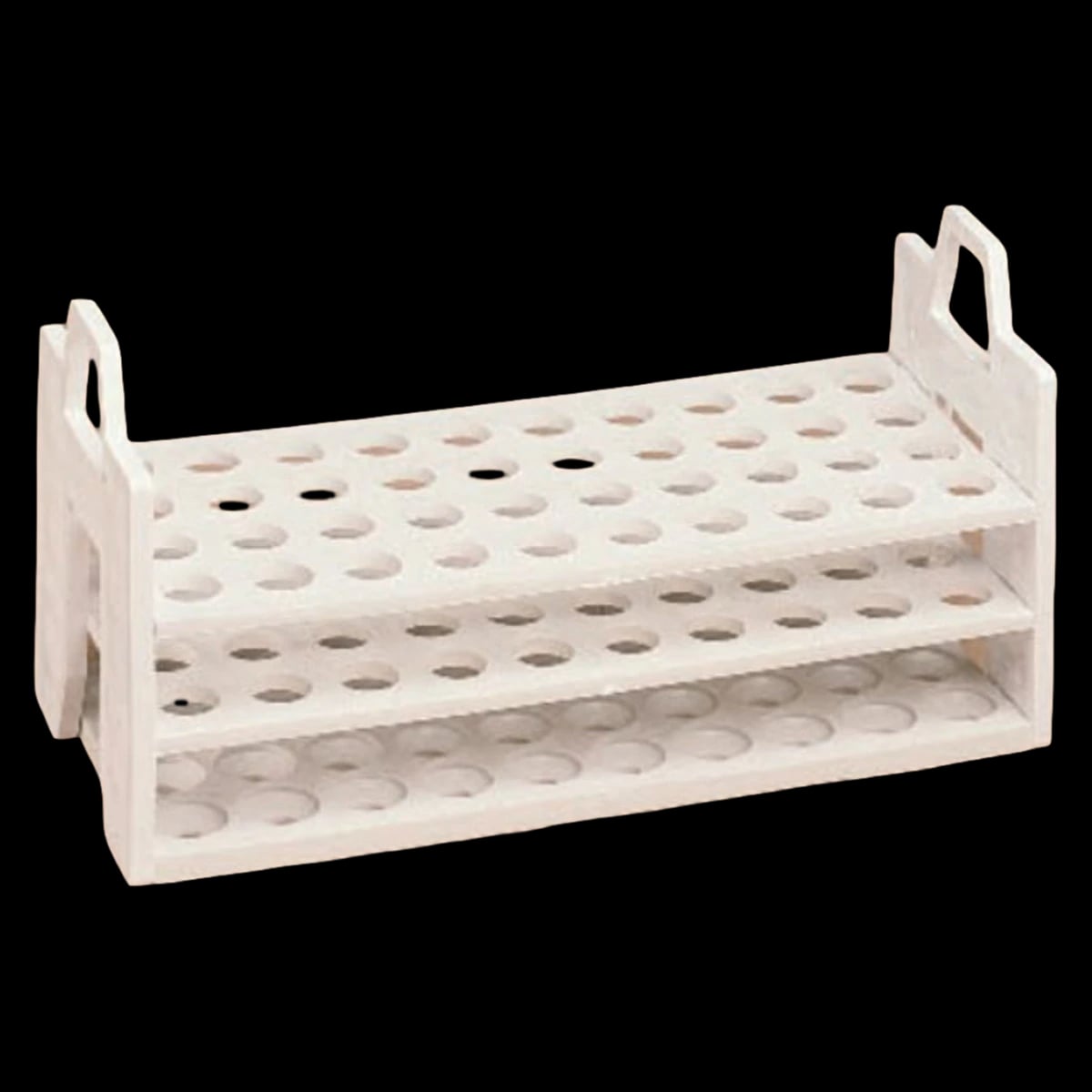 Fisherbrand Test Tube Rack, Polypropylene, 13-16mm, 40-Place, White, Autoclavable, Three-Tier