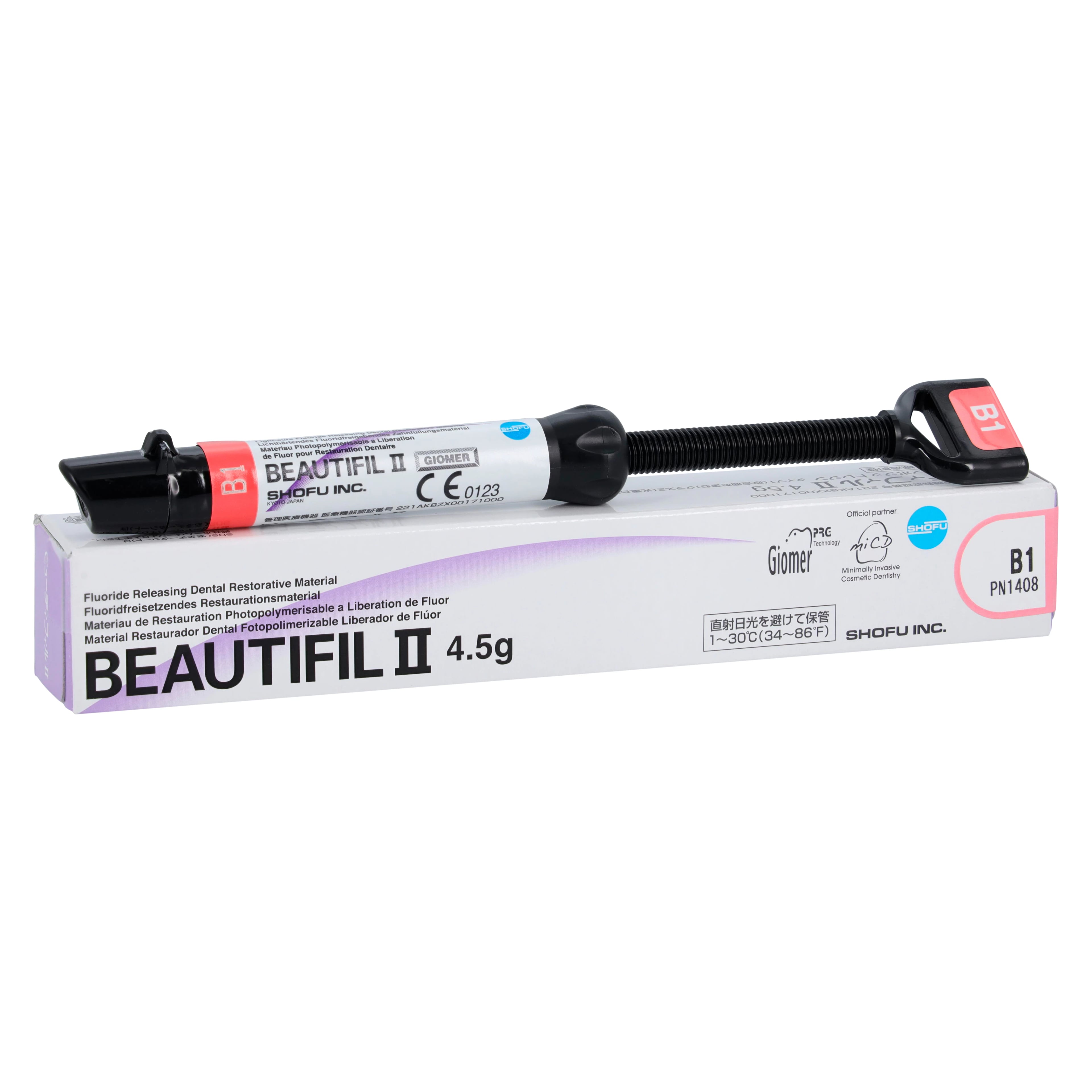 Beautifil II Universal Nano-Hybrid Composite, Light-Cure, Syringe Refill, Shade B1, 4.5 g, 1/Pk, 1408