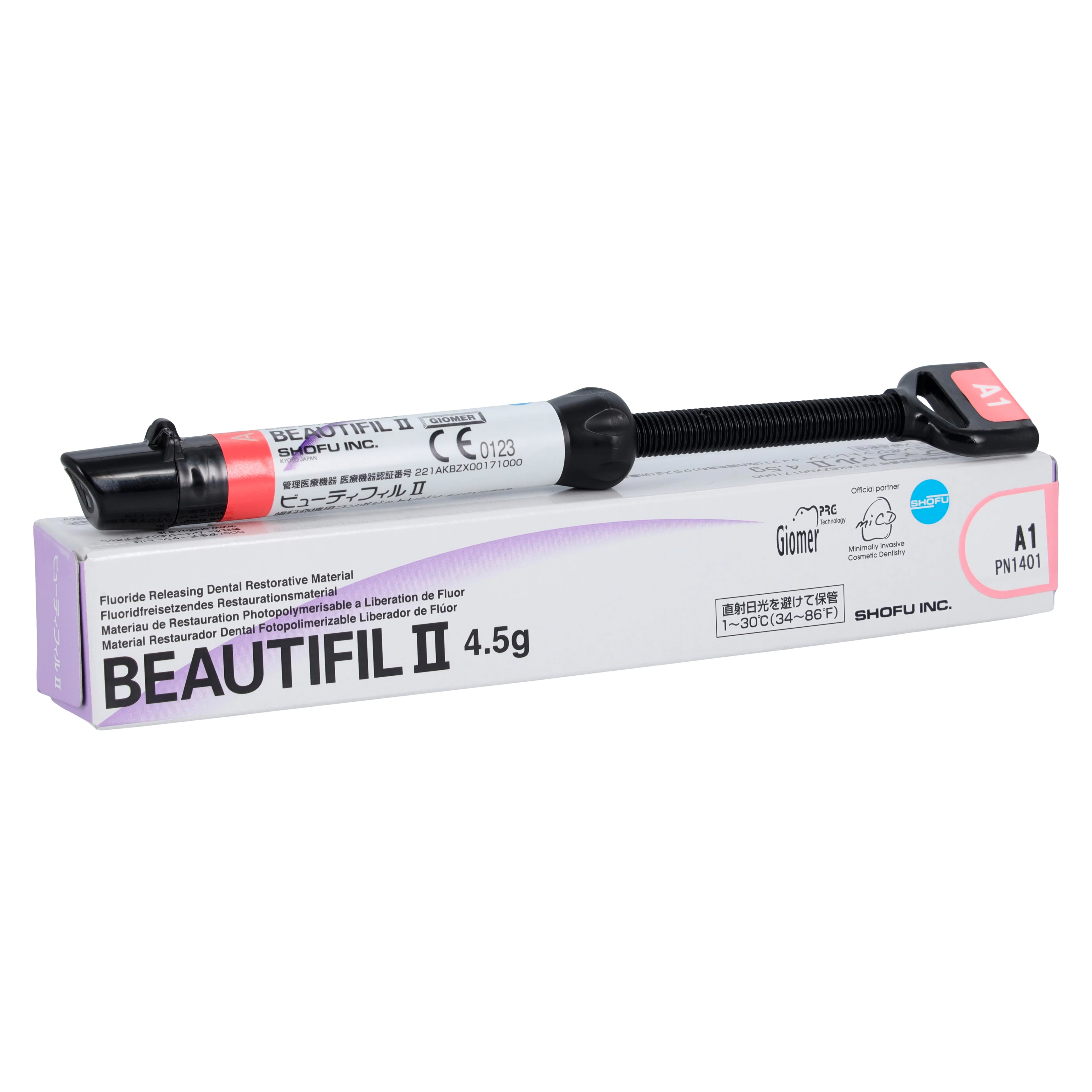 Beautifil II Universal Nano-Hybrid Composite, Light-Cure, Syringe Refill, 4.5 g, Shade A1, 1/Pk, 1401