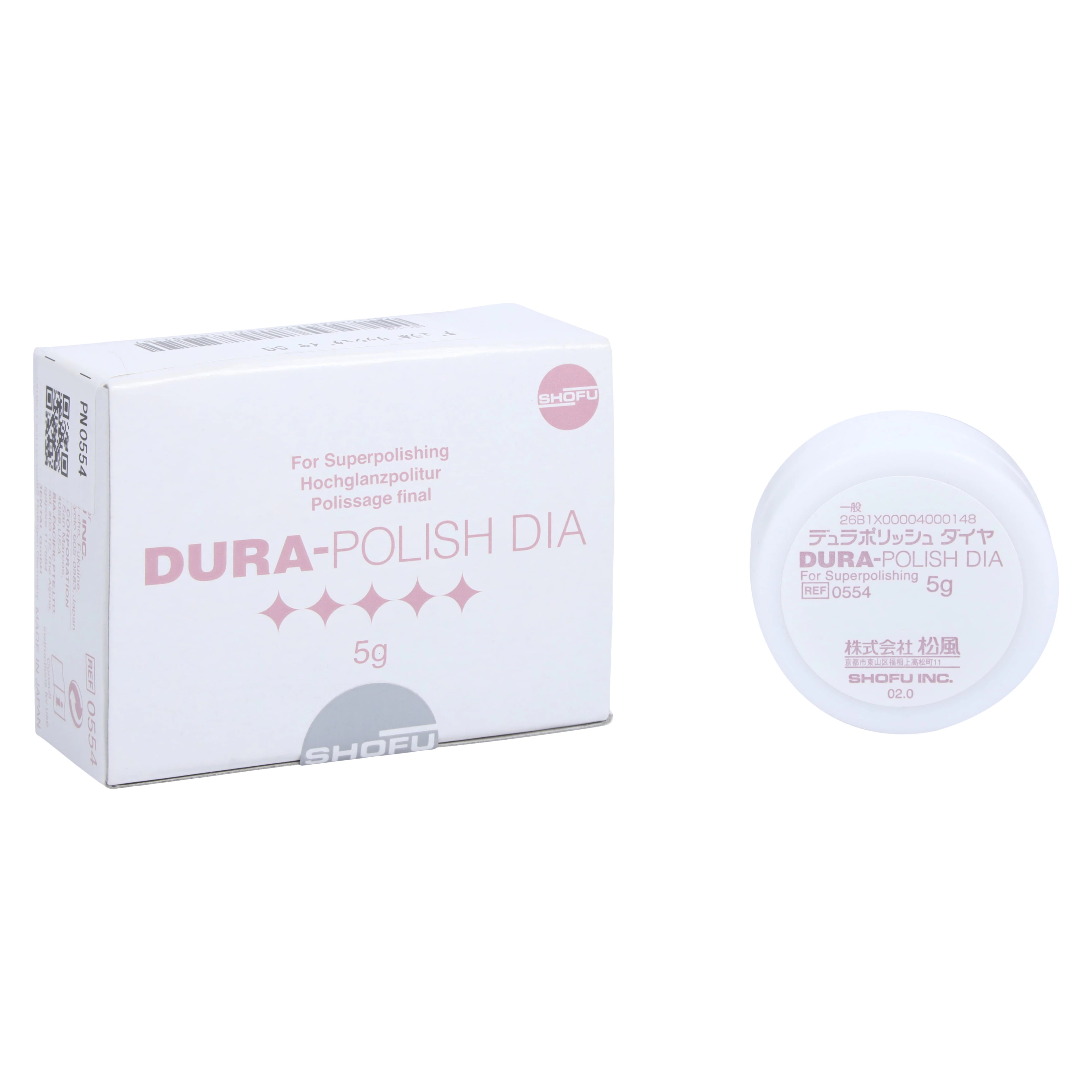 Shofu Dura-Polish Dia Diamond Polishing Paste, 5G Jar, 0554