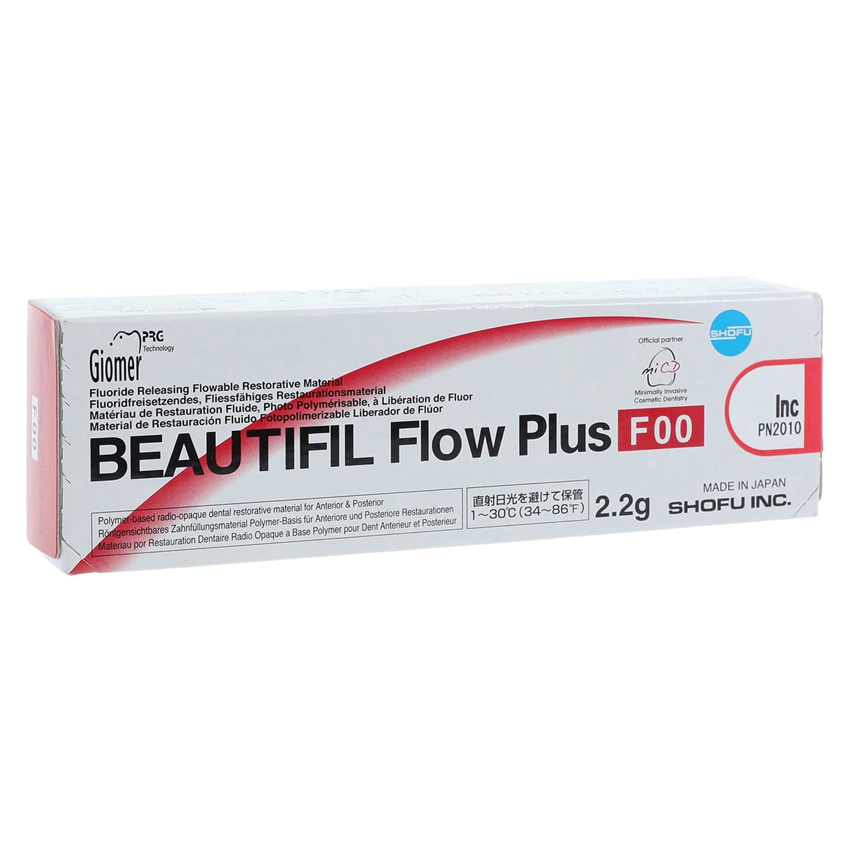 Beautifil Flow Plus Hybrid Composite, Light-Cure, Syringe Refill, F00 Zero Flow, Shade Incisal, 2.2 g, 1/Pk, 2010
