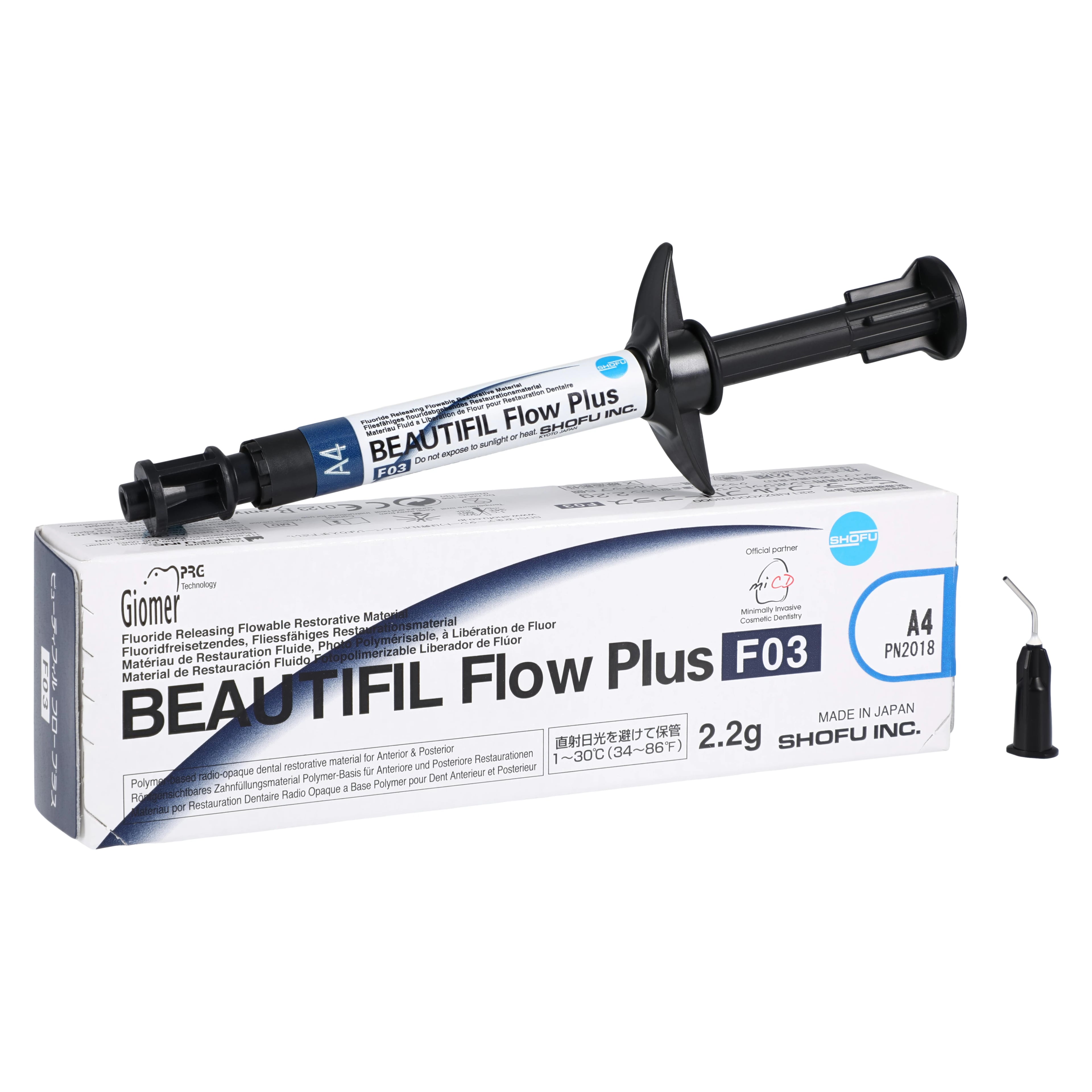 Beautifil Flow Plus F03 Low Flow Hybrid Restorative Syringe Refill, Shade A4, 2.2 g, 1/Pk, 2018