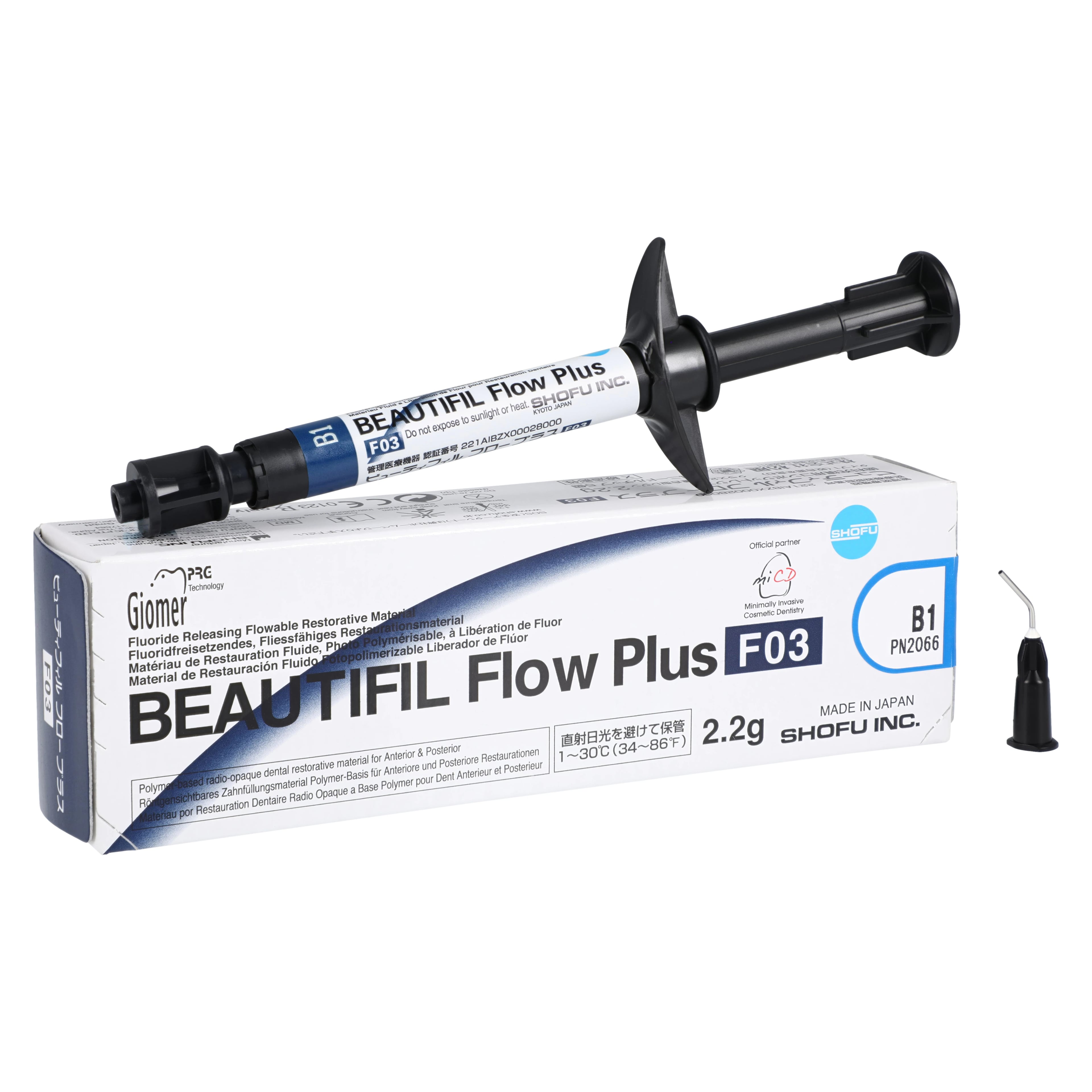 Beautifil Flow Plus Hybrid Composite, Light-Cure, Syringe Refill, F03 Low Flow, 2.2 g, Shade B1, 1/Pk, 2066