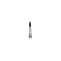Robot Diamond Points FG, Extra Fine Flame, 4.0 mm, Friction Grip, 243-009EF, 6/Pk