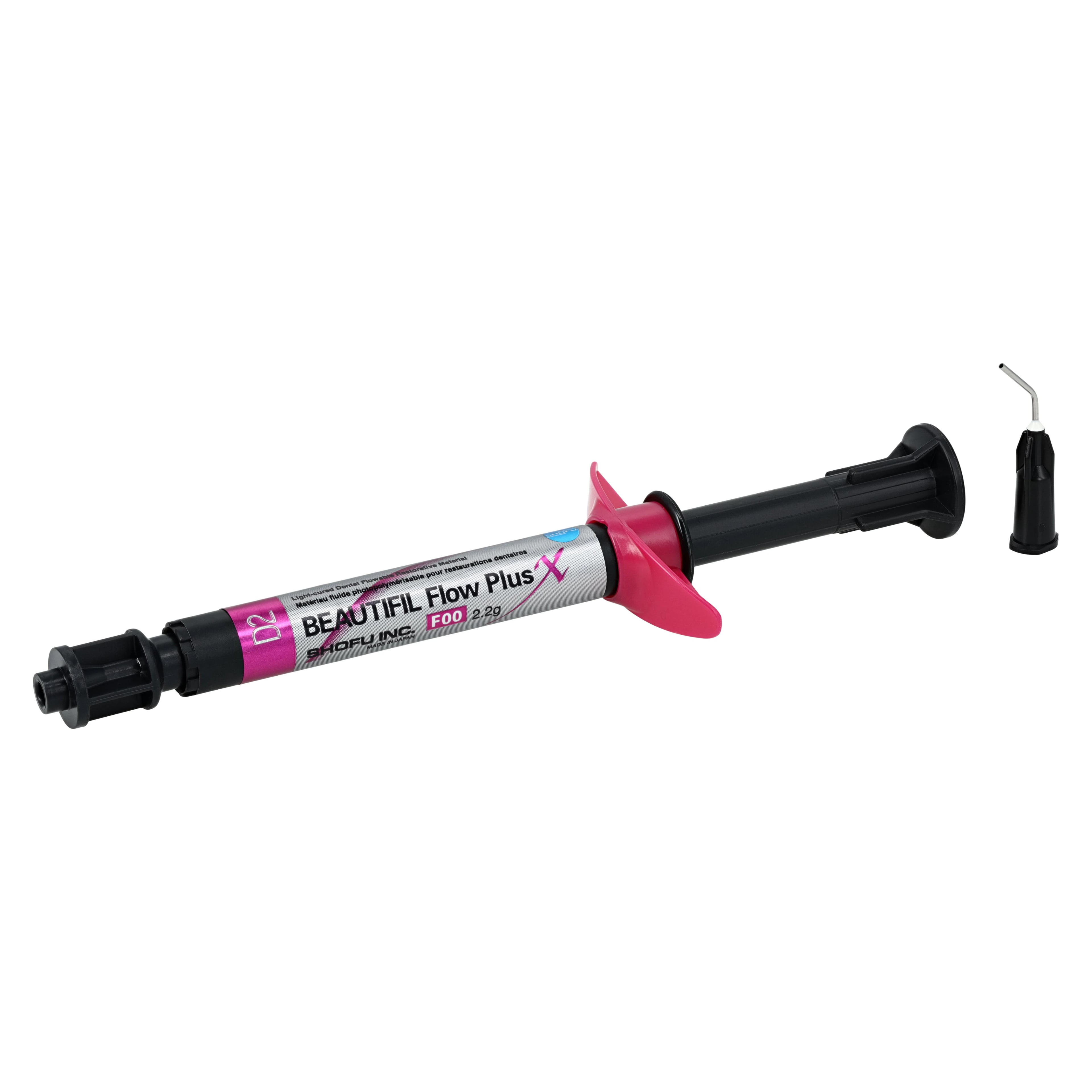 Beautifil Flow Plus X F00 (Zero Flow) Bioactive Flowable Composite, Shade D2, 2.2 g Syringe, YN2309