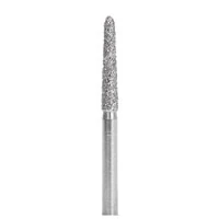 Shofu Robot Diamond Point, FG, Tapered Cylinder Round End, #223/018, 1.8 mm, Regular Grit, White Ring, 0835-1