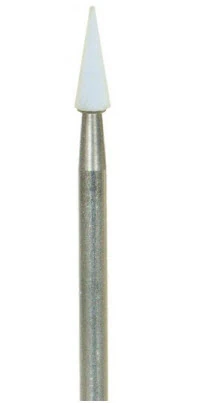 Shofu Dura-White Stones, FG, CN1 (Pointed Cone), ISO #024, White, 12/Pkg, #0241