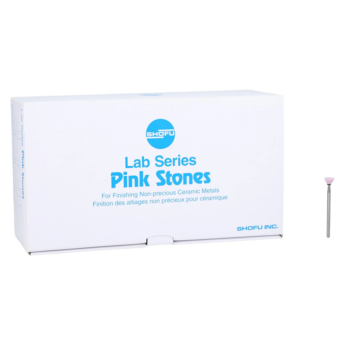 Shofu Lab Series Stones #2 HP Pink, Aluminum Oxide, ISO #070, 72/Box