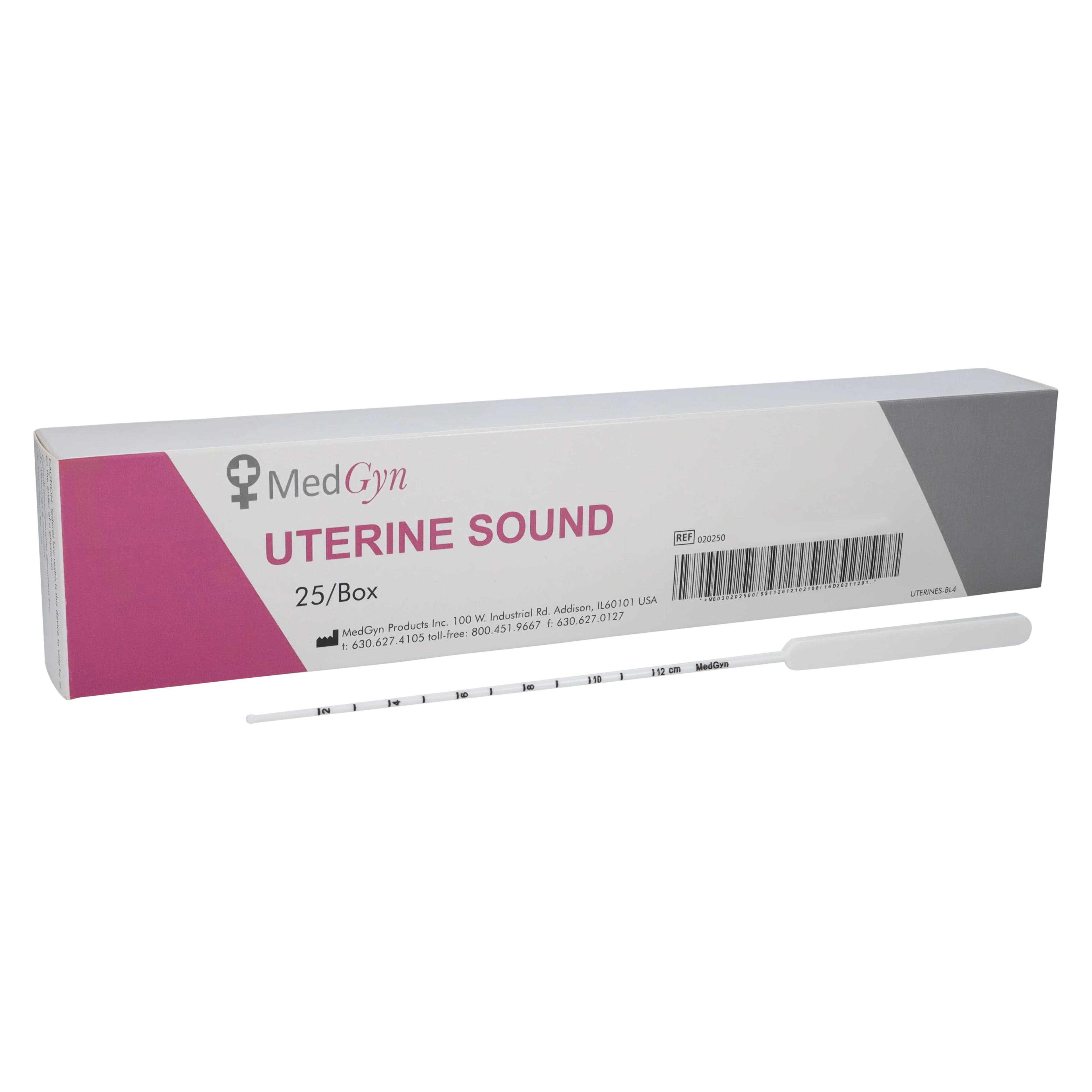 Medgyn Uterine Sound, 3mm Diameter x 10" Length, Plastic, Sterile, Disposable, 25/Box