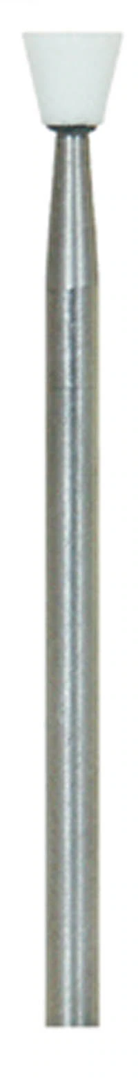 Shofu Dura-White Stones, HP Straight Handpiece, Shape IC4 (Inverted Cone), Aluminum Oxide, 12/Pkg, 0205