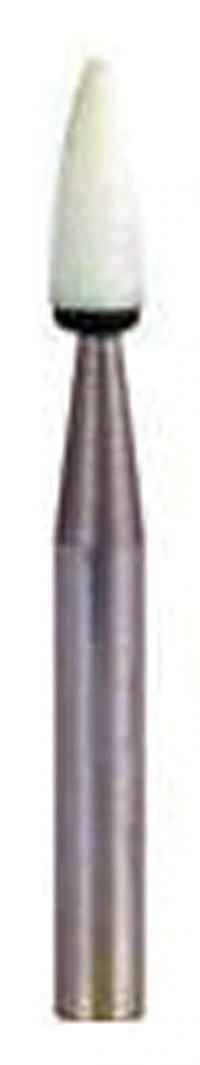 Shofu Dental Dura-White Stones, FG, Flame Shape FL2, ISO #025, White, 12/Pk, 0244