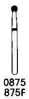 Robot Diamond Points FG, Friction Grip, Fine Round 001-017F, 6/Package