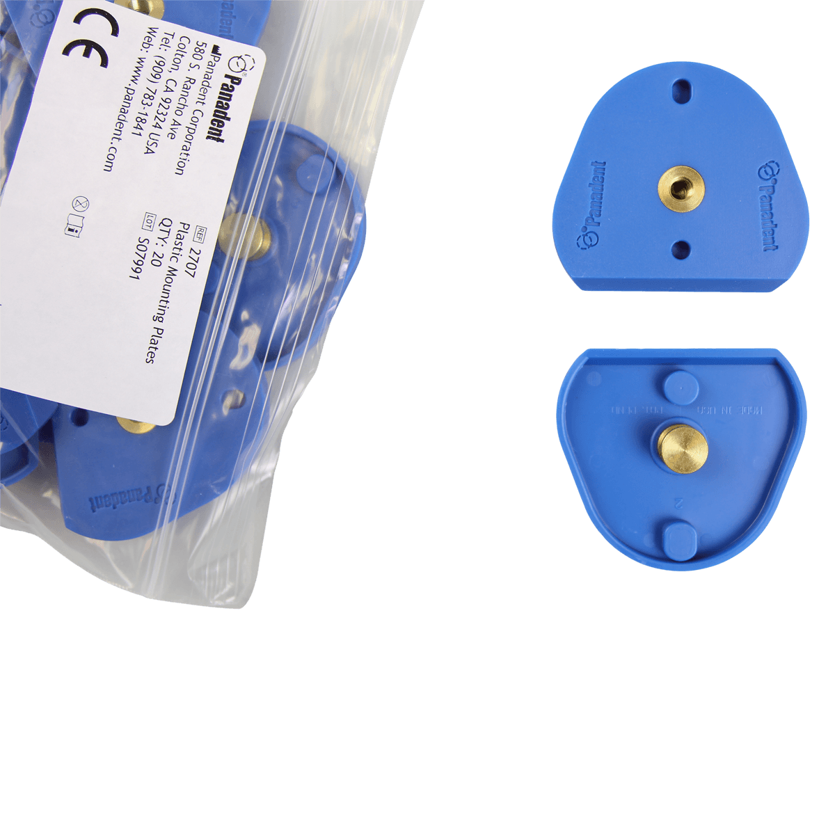 Panadent Plastic Mounting Plates for Articulators, 50/Package