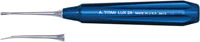 A. Titan Instruments D-Lux Luxating Elevator, 2 mm Curved Tip, LUX2A, Stainless Steel, Each
