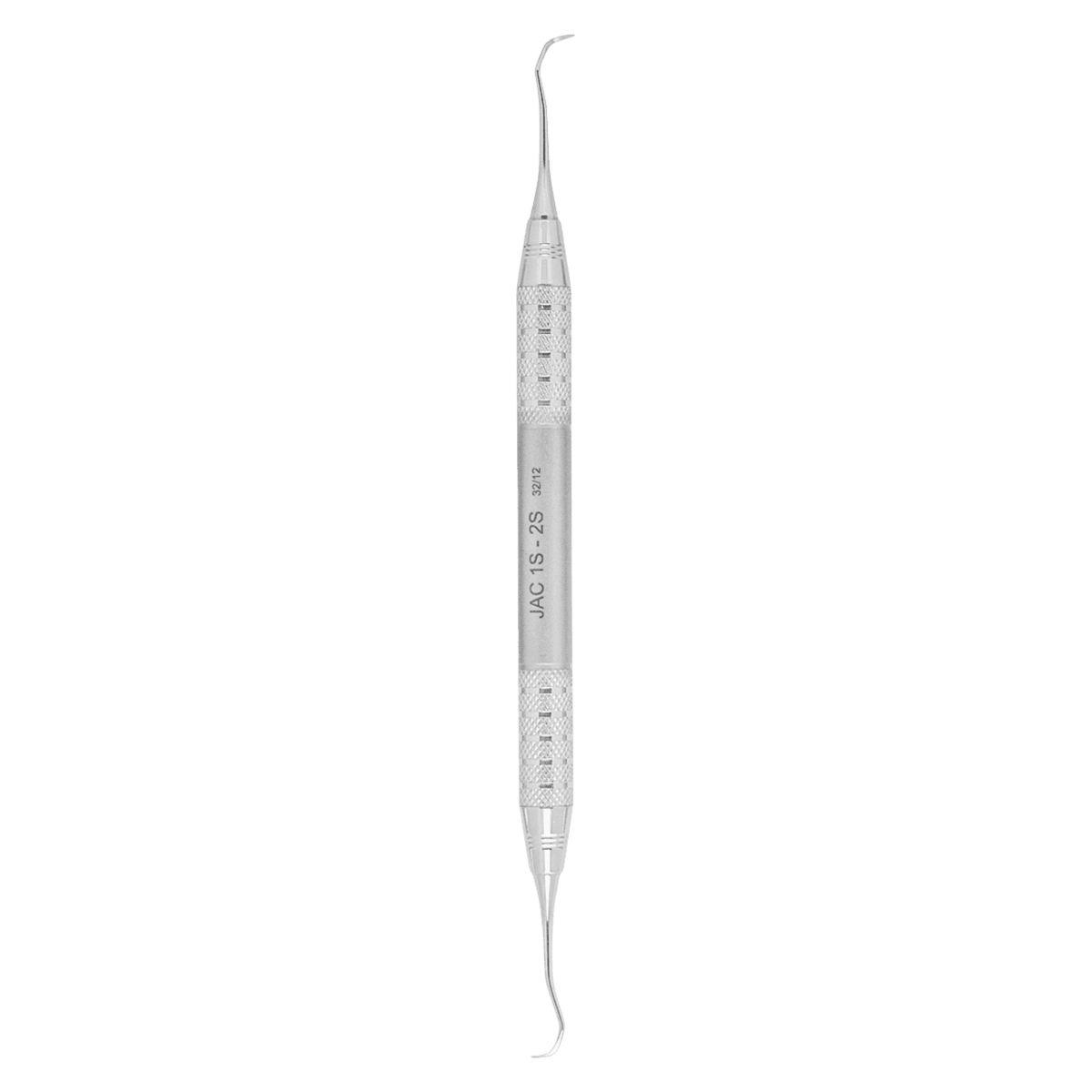 A. Titan Anterior Mini Jacquette Scaler, Double-Ended 1S/2S, Straight Blade with Two Cutting Edges, #6 Life Steel Handle