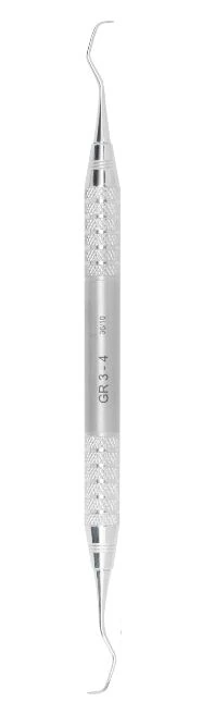 A. Titan Instruments Gracey Curette 3/4, Double End, Short, Life Steel Handle, 440A Stainless Steel