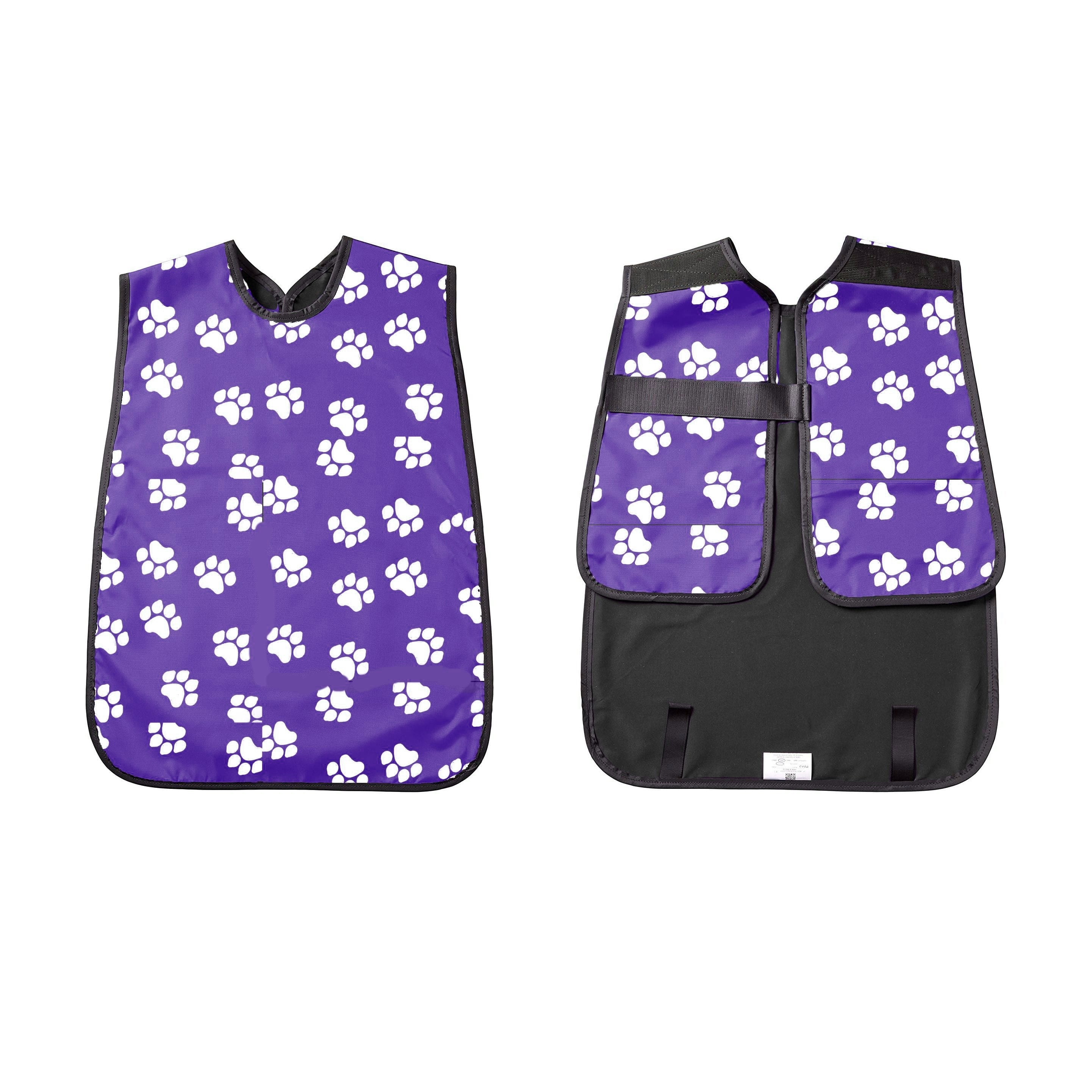 Flow Dental Panoramic X-Ray Apron, Child, Purple Vinyl, Without Collar, 0.3 mm Lead Equivalent, 20" x 20"