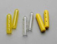 Aspen Surgical Protector Tip Vented Regular Yellow, 5x25mm, Non-Sterile, Disposable, 100/Pk