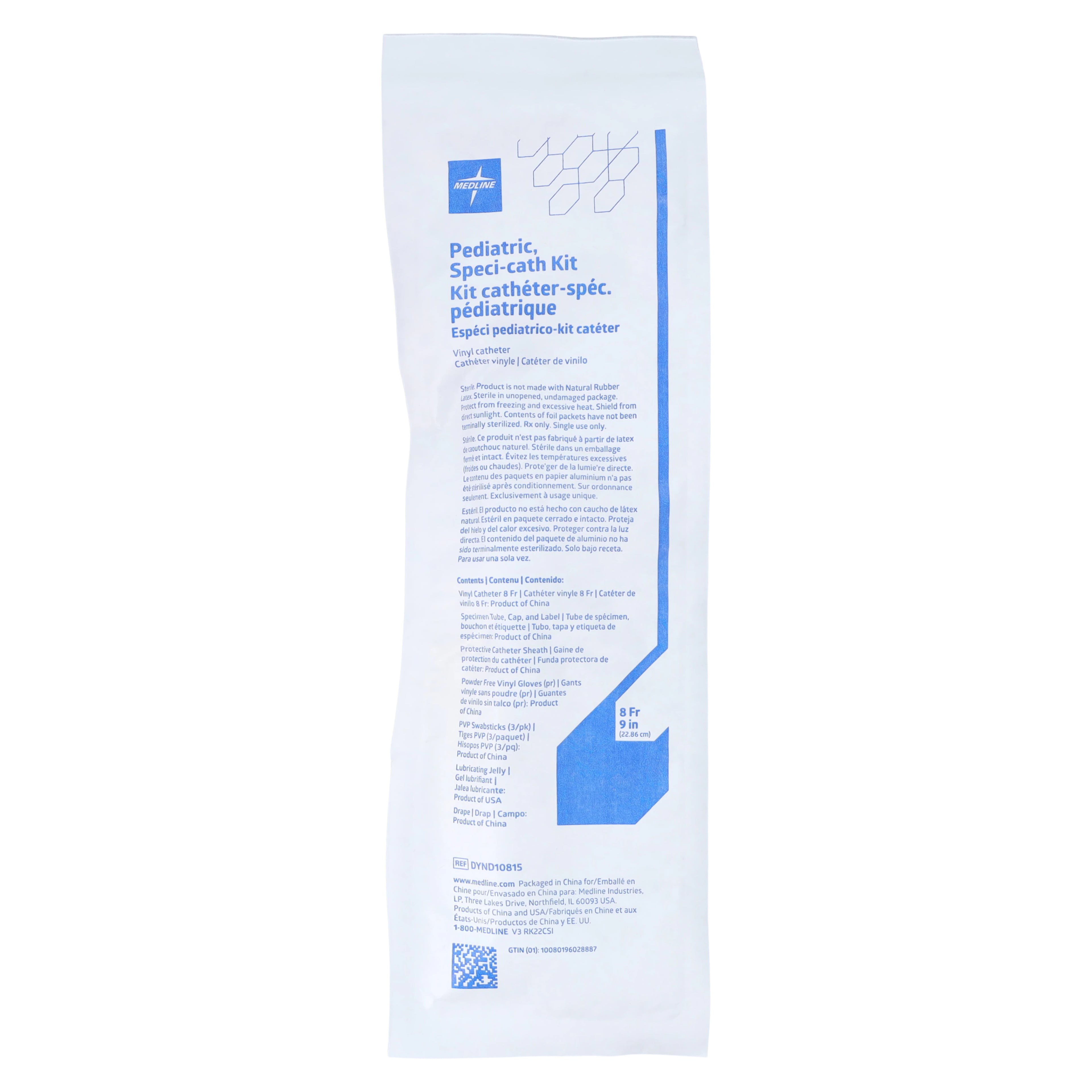 Medline Speci-Cath Specimen Catheter Kit, Pediatric, 8Fr