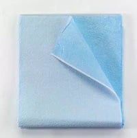 Tidi Products Drape Sheet, Embossed, Non-Sterile, Blue, 40 in x 60 in, 100/Case