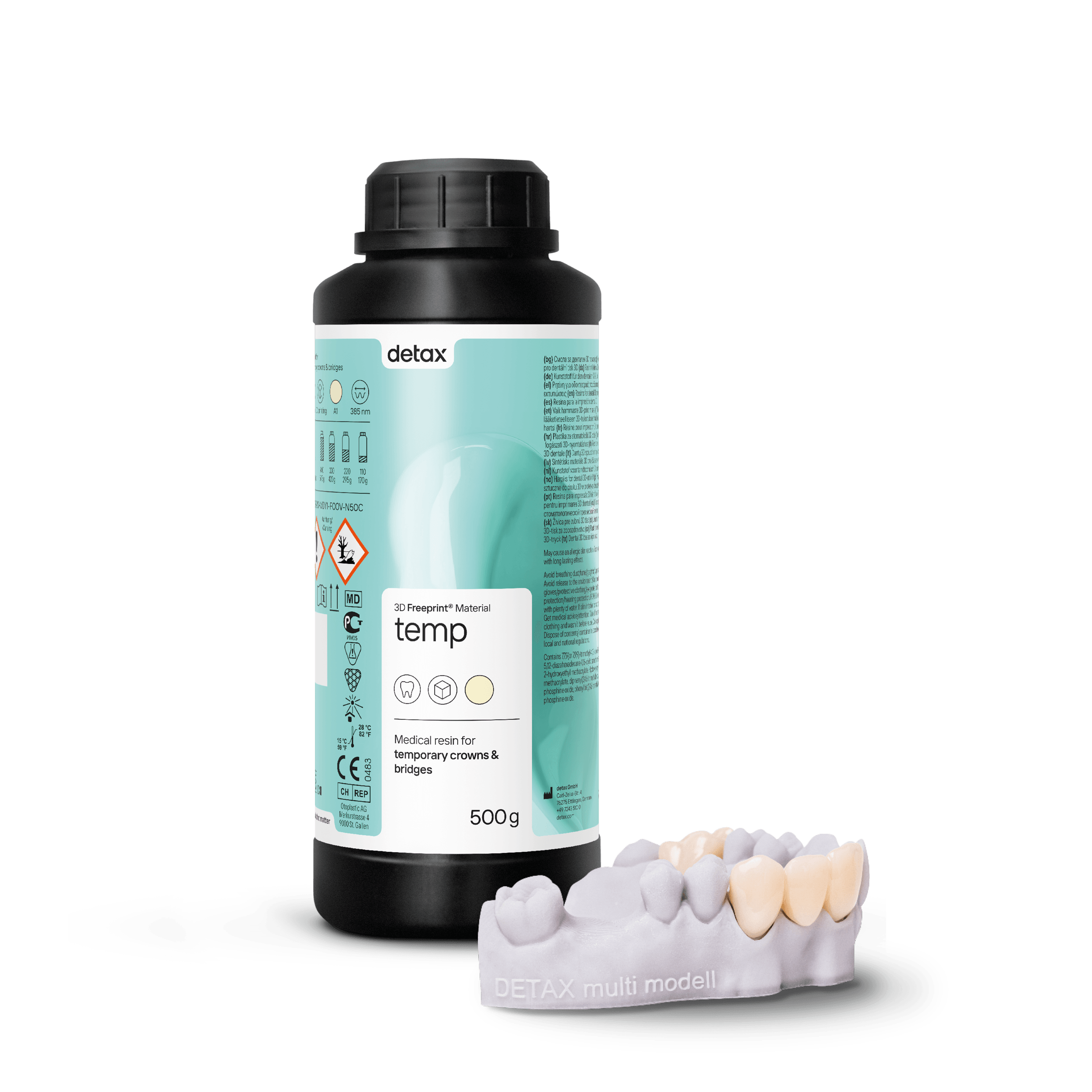 Freeprint Temp A2 500g, 3D Printer Resin, Bottle