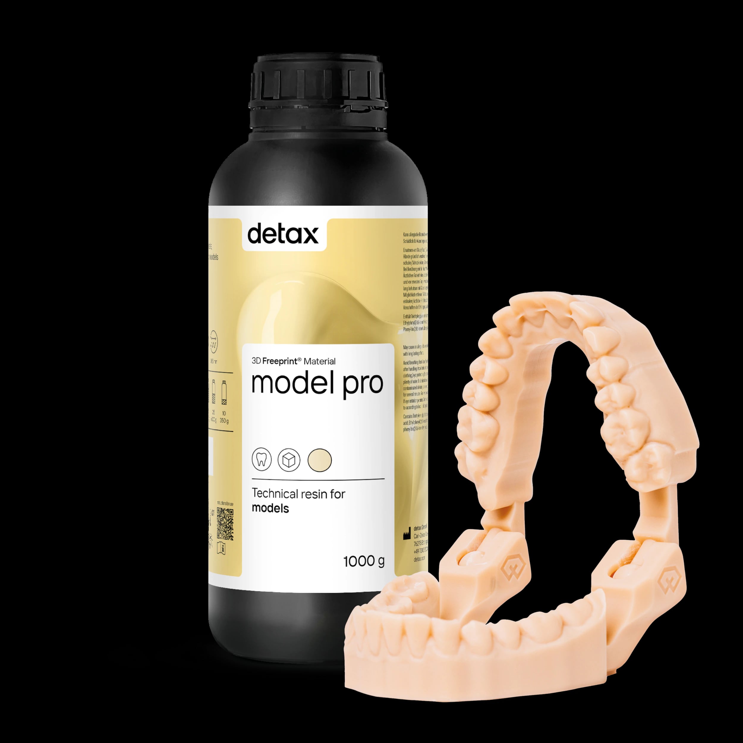 Freeprint Model Pro 3D Print Resin, Light Grey, 1000g/Bottle