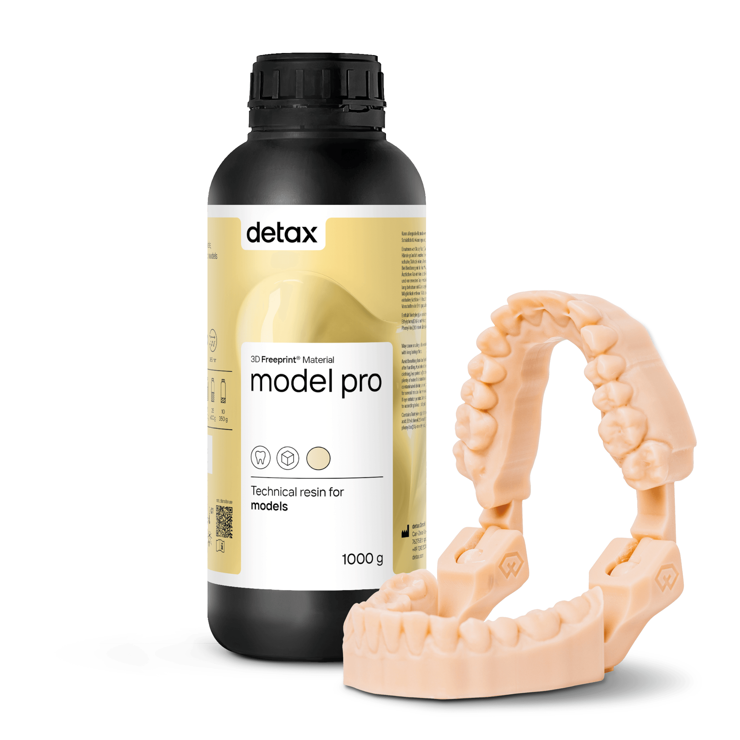 Freeprint Model Pro 3D Print Resin, Caramel, 1000g/Bottle