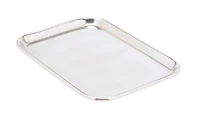 Miltex Instrument Tray, Rolled Edge, 14" x 10" x 5/8", Stainless Steel, Each