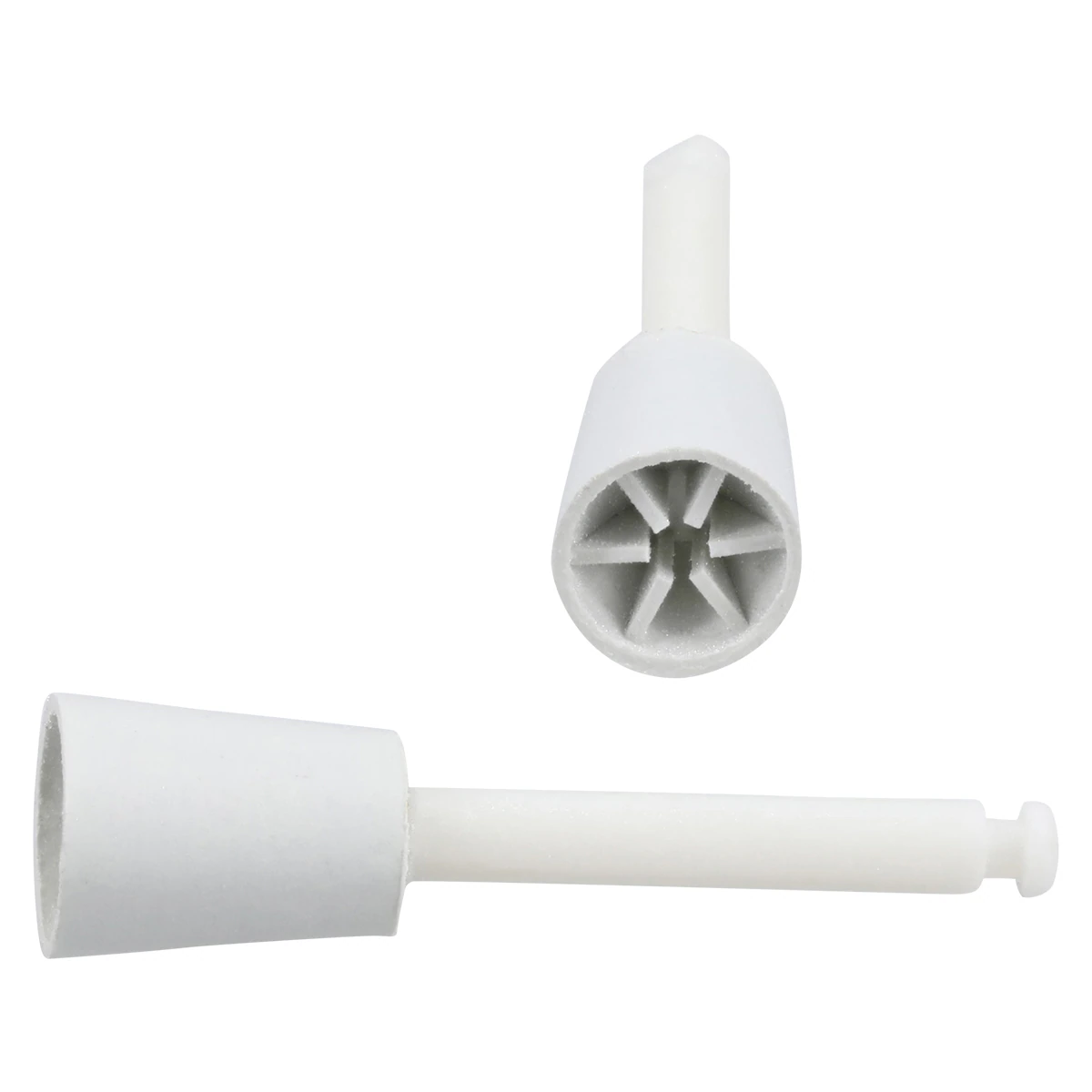 Crescent Prophy Cups, Right Angle #2, Latch Type, Webbed, White, 144/Pkg, C200030