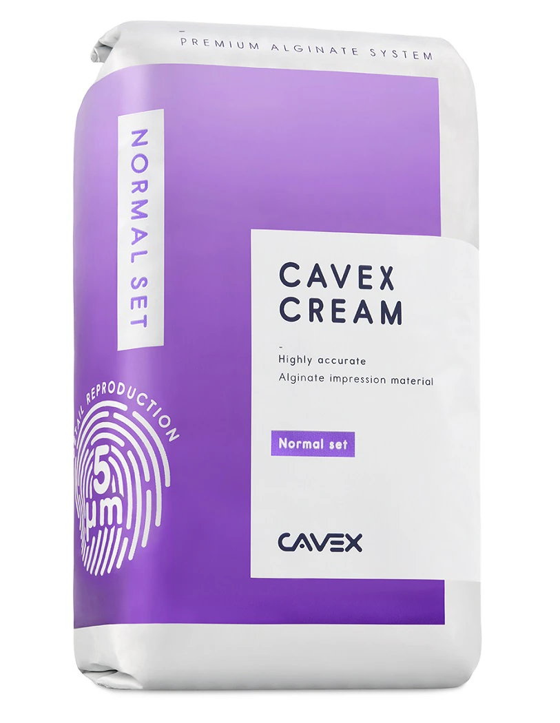 Cavex Cream Alginate Impression Material, Normal Set, Bubblegum Flavor, Purple, 500g Bag, AA600