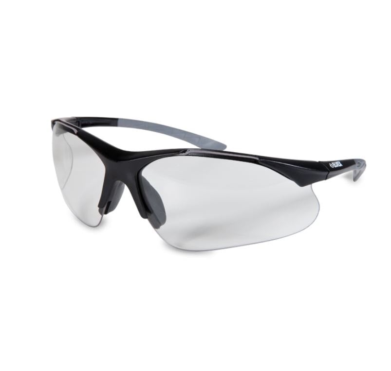 Hager Zoom Magnifiers 1.0 Diopter Strength Protective Eyewear, Black Frame, Clear Lens