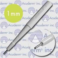 Acu-Punch Dermal Biopsy Punch, 1mm, Stainless Steel Blade, Sterile, Disposable, 25/Box