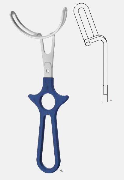 Aesculap Ergoplant Vestibulum Hook, 8-3/4"