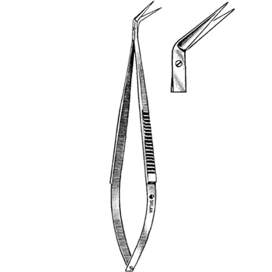 Sklar Potts-Smith Vascular Scissors, Angled 45 Degrees, 7" Stainless Steel, Non-Sterile, Reusable, Each